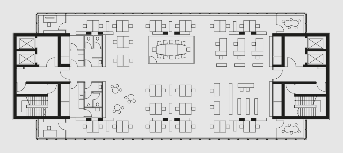 Flächenplan Ebene 6