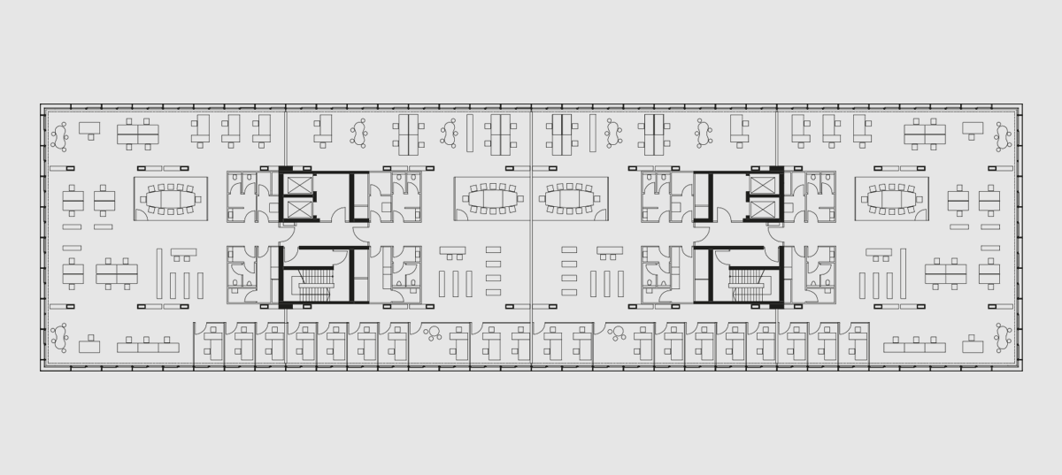 Flächenplan Ebene 7-9